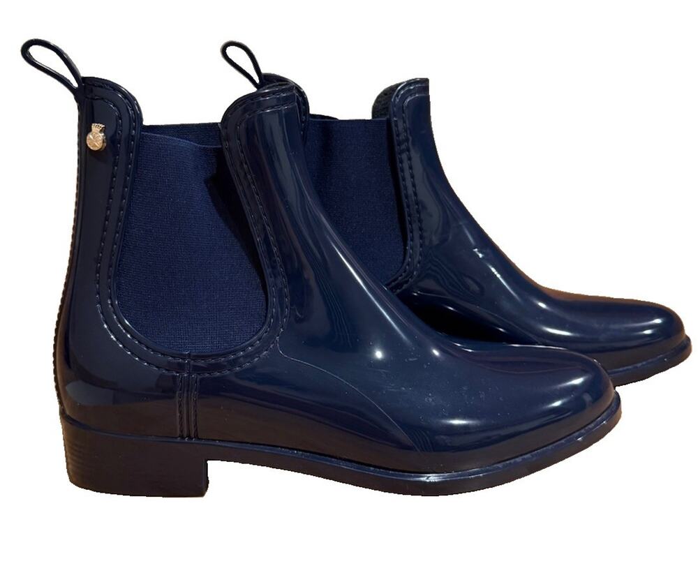 Lemon Jelly Ava Women’s EU 41 US 10 Navy Blue Chelsea Rain Boots Portugal